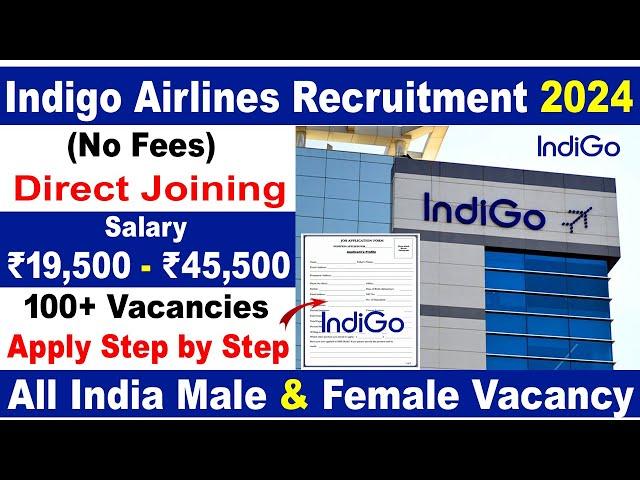 Indigo Airlines Job Vacancies 2024 Apply Online | Airport Job Vacancy 2024 |Private Job Vacancy 2024