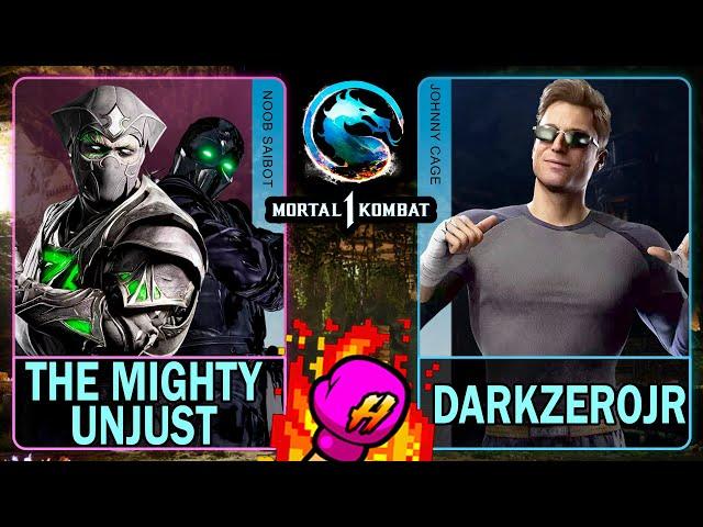 MK1 The Mighty Unjust (NOOB SAIBOT) VS Darkzerojr (JOHNNY CAGE)Mortal Kombat 14K 60ᶠᵖˢ