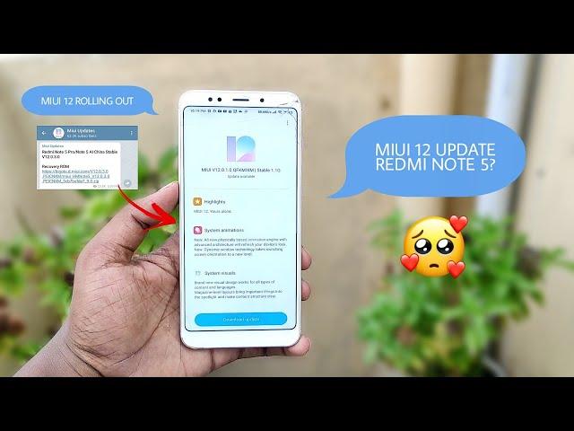 Redmi Note 5 MIUI 12 Update Rolling Out | MIUI 12 Official Global Stable Update For Note 5?