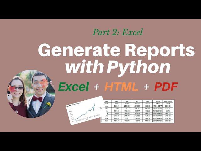 How to generate Reports with Python automatically - 2: Excel