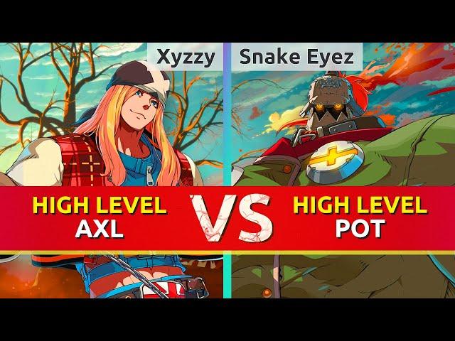 GGST ▰ Xyzzy (Axl Low) vs Snake Eyez (Potemkin). Guilty Gear Strive High Level Gameplay