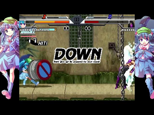 NICK54222 MUGEN: Nitori Kawashiro (me) VS Mileena (Nexus Games)