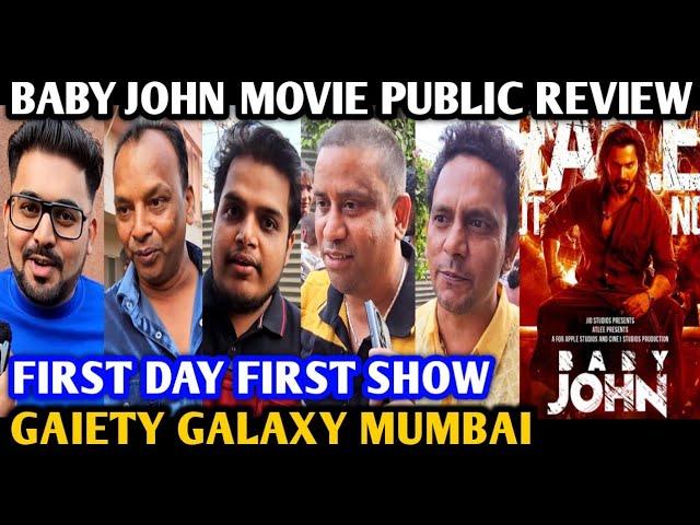 Baby John Movie Public Review | First Day First Show | Gaiety Galaxy | Varun D, Salman Khan | Mumbai