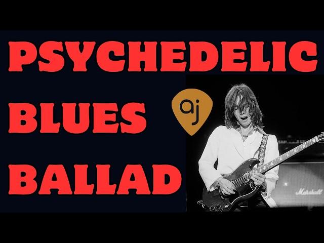 PSYCHEDELIC BLUES BALLAD JAM TRACK | Guitar Backing Track (C Minor / 136 BPM)