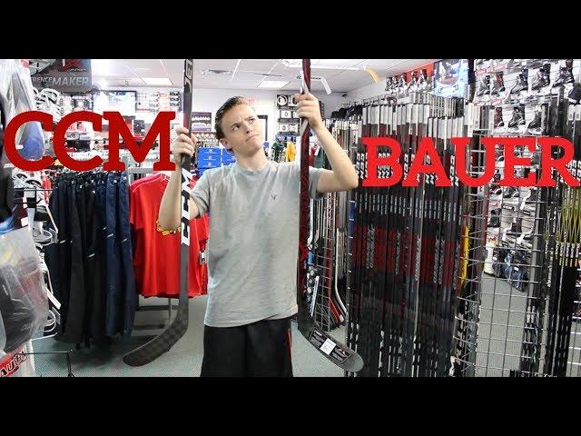 COMPLETE Stick Buying Guide For Elite Hockey Players (CCM vs Bauer)