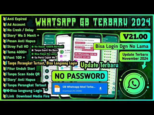 Wa Gb Terbaru 2024 || WhatsApp Gb Terbaru 2024 No Password || Gb WhatsApp Terbaru 2024 | Wa Gb No Pw