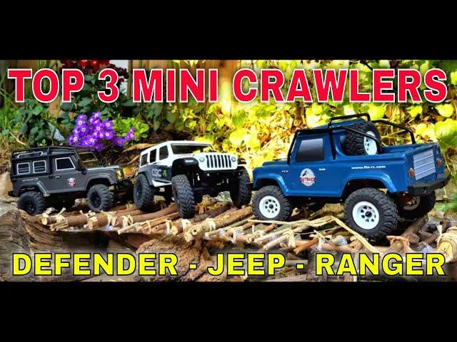 Mini RC Crawlers Top 3 Action Scale Crawler Course 1/24 Axial SCX24 RGT Defender V2 Outback Mini 2