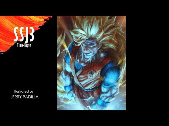 Goku SSJ3 Fanart Time-lapse (illusrtated by Jerry Padilla)