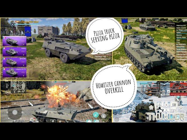 War Thunder Mobile December Fiat 6614 & m109g howizter gameplay