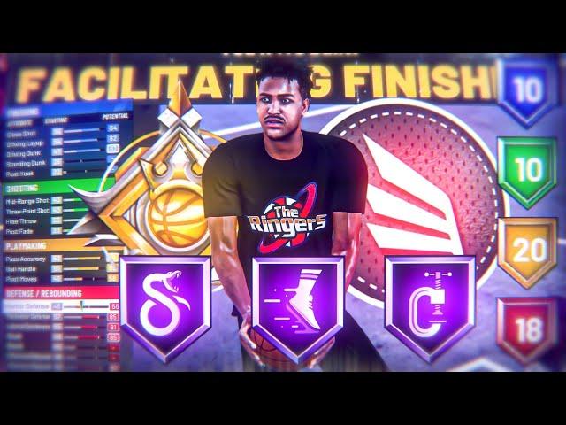 the BEST FACILITATING FINISHER BUILD in NBA 2K20 | BEST SHOOTING GUARD BUILD | 58+ BADGE UPGRADES