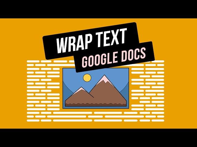 HOW TO WRAP TEXT AROUND IMAGE IN GOOGLE DOCS | Text Wrapping