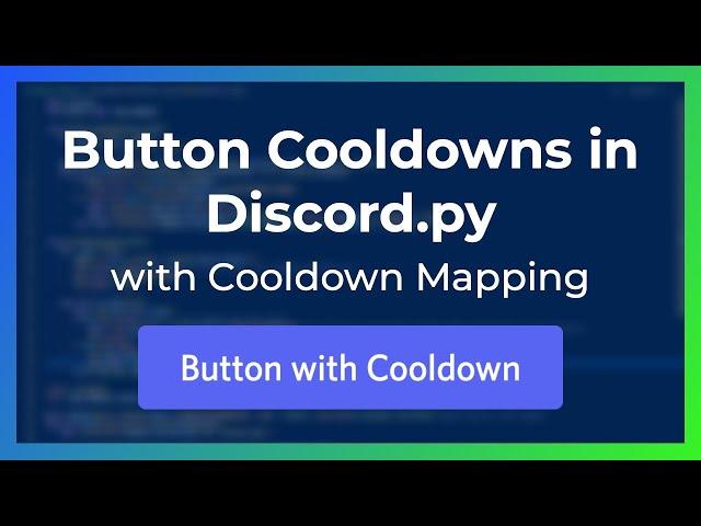 Button Cooldowns | discord.py