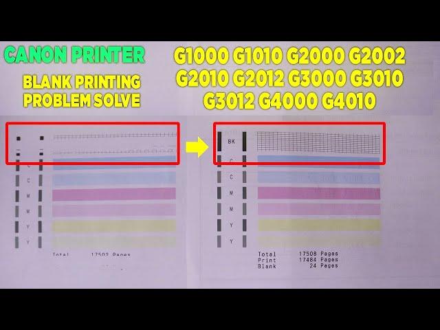 Canon G2010 Black Printing Problem | Canon Printer Black Ink Not Printing Clear | TechTorial Prince