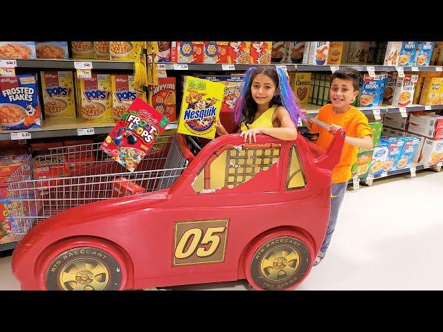 Heidi and Zidane goes Grocery Shopping at the Food Store