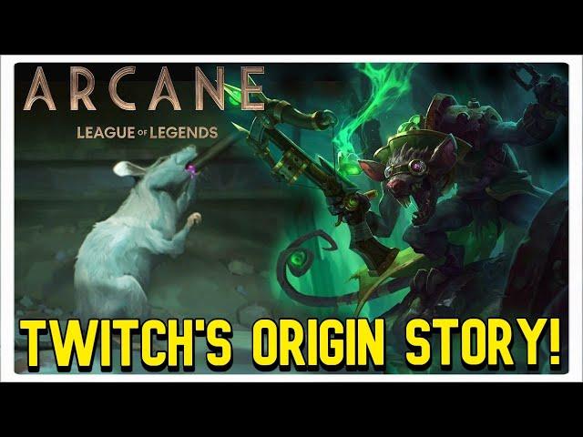 Arcane League of Legends: TWITCH EASTER EGG & ORIGIN STORY!