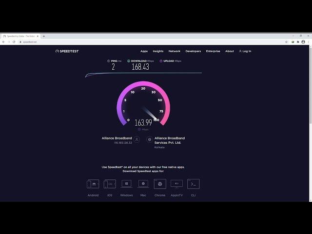 Alliance Broadband Speed Test