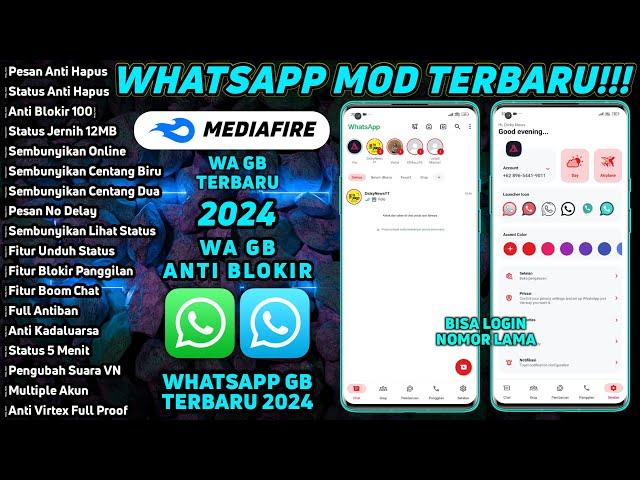 WhatsApp GB Terbaru 2024 | WhatsApp MOD Terbaru 2024 | Bisa Login Pakai Nomor Lama 