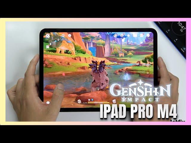 iPad Pro M4 Genshin Impact Gaming test | Apple M4, 120Hz Display