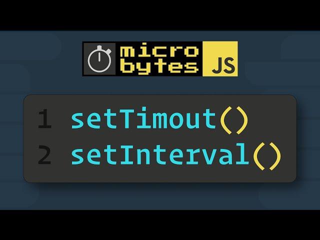 JavaScript setTimeout & setInterval In 90 Seconds #JavaScriptJanuary