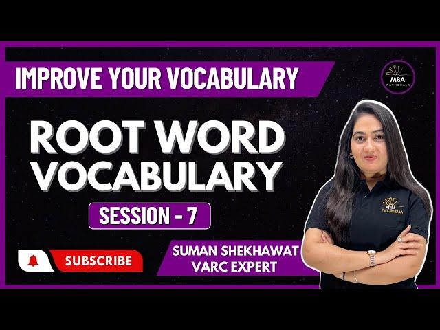 Vocabulary Root Words Session 07 | Improve your Vocabulary | For all Exams | #vocabulary