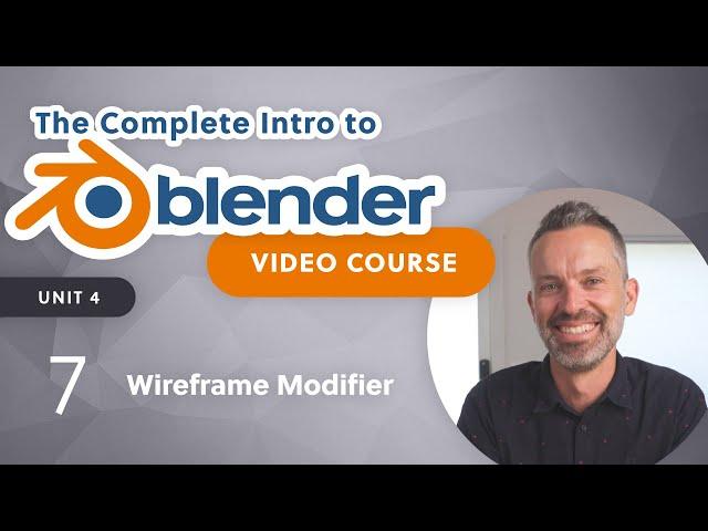 Blender Beginner Tutorial – Wireframe Modifier