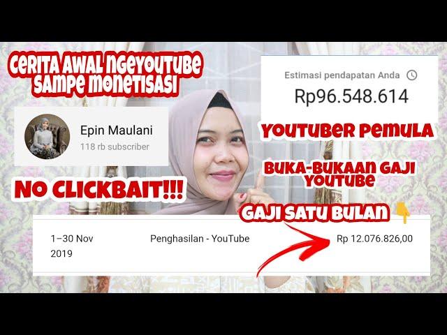 GAJI PERTAMA YOUTUBER PEMULA REAL 2020 - GAJI SEBULAN BERAPA ? BUKA-BUKAAN GAJI YOUTUBE DAN SHARING