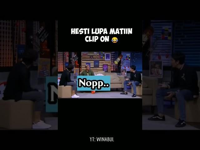 Moment Hesti Lupa Matiin Clip On  : Gw pengen B3r4k wkwk #shorts #tonightshow #viral