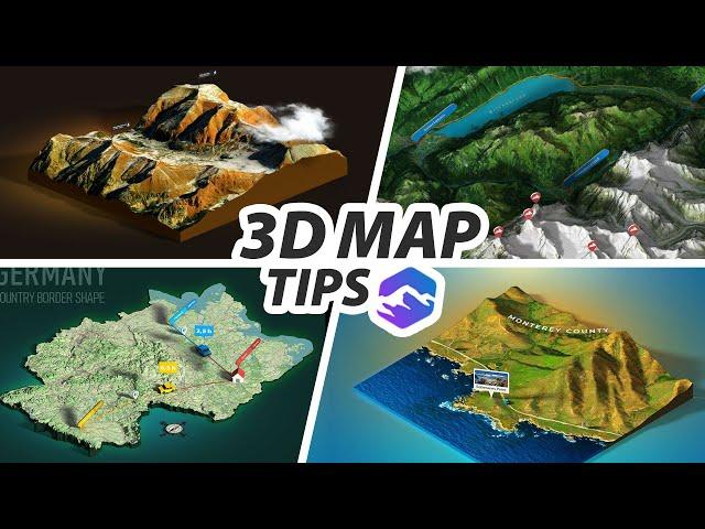 Editing and finishing a 3D map - tips and tricks