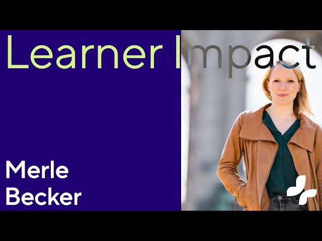 Learner Impact Merle Becker | Tomorrow University of Applied Sciences