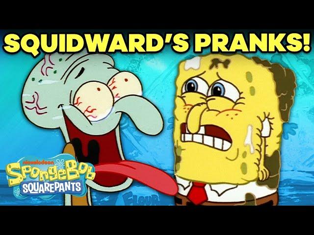 Every Squidward PRANK Ever!  Happy April Fools' Day!