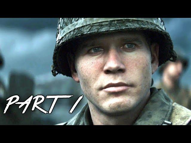 CALL OF DUTY WW2 Walkthrough Gameplay Part 1 - Normandy - Campaign Mission 1 (COD World War 2)