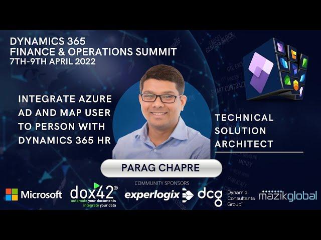 Integrate Azure AD and map user to person with Dynamics 365 HR - Parag Chapre.