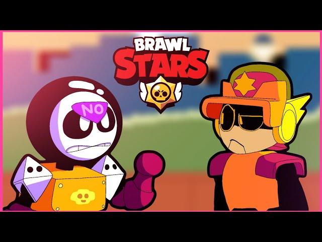 MEEPLE meets R-T, LARRY, and LAWRIE - Brawl stars animation