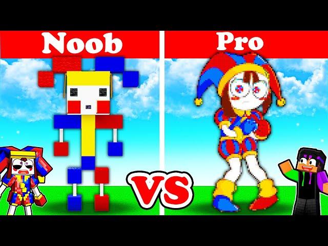 NOOB vs PRO: AMAZING DIGITAL CIRCUS Build Challenge!