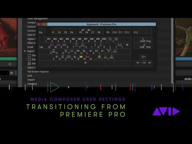 Avid Media Composer User Settings —Transitioning From Adobe Premiere Pro