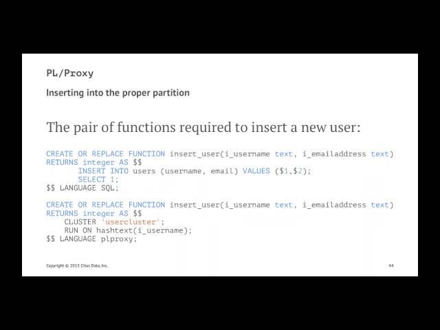 Sharding and Scaling PostgreSQL: Principles and Practice Webinar