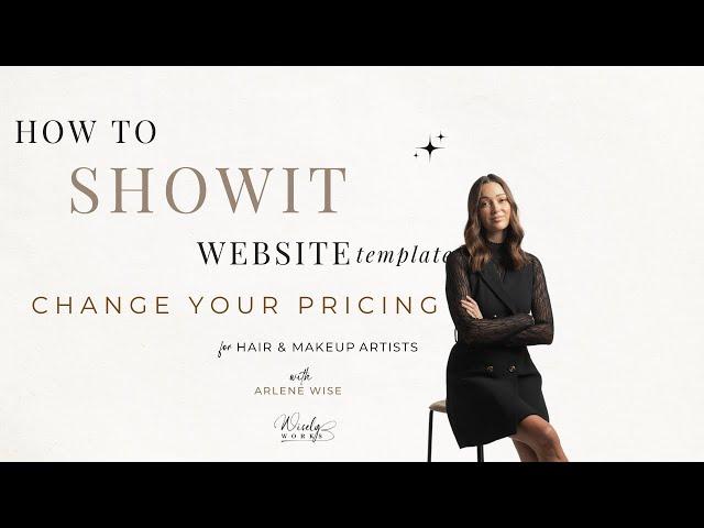 How to Change Pricing on your Showit Website Template