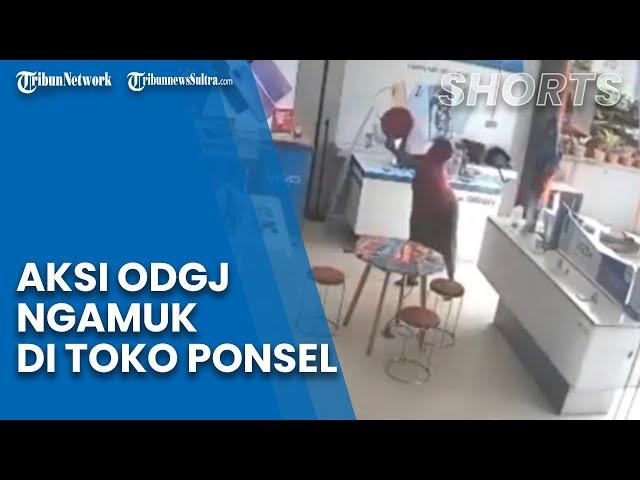 Viral Detik-detik ODGJ Ngamuk di Sebuah Toko Ponsel di Bontang, Kabur saat Hendak Dibawa ke RSJ