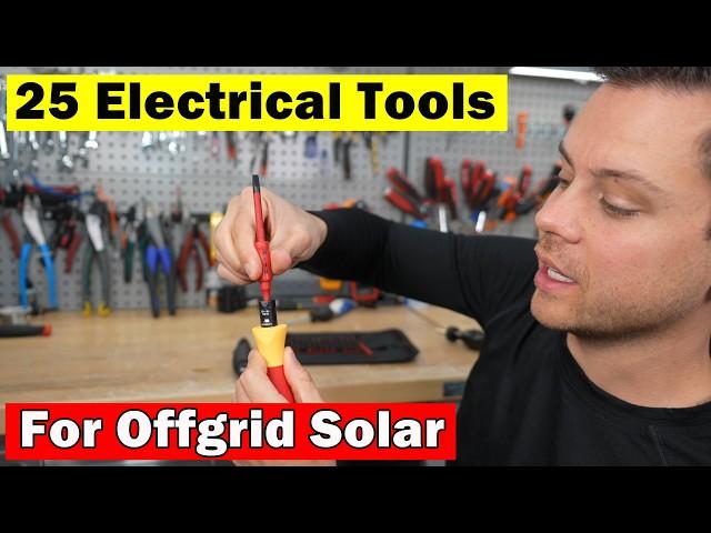 25 Useful Tools for Offgrid Solar. Including battery lifts!