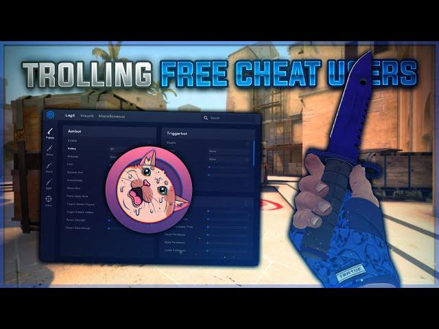 Trolling free cheat users ft. Steeve | CSGO Trolling