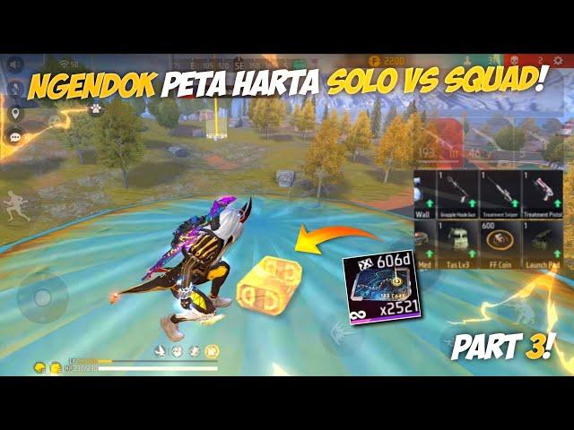 NGENDOK SOLO VS SQUAD PAKAI PETA HARTA‼️DAPAT MAP ALPINE AUTO PANEN KILL