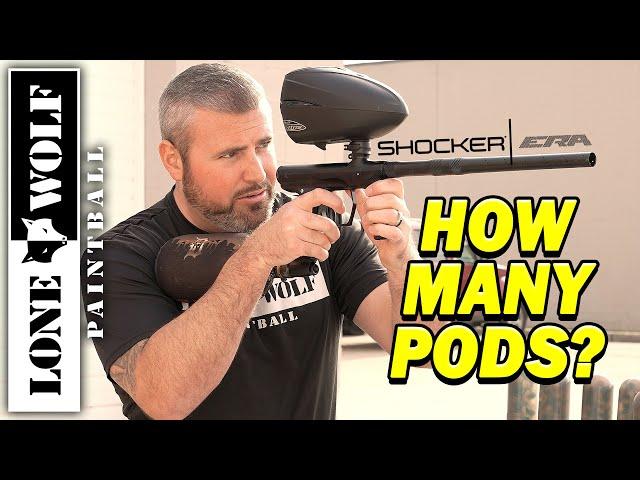 Shocker ERA Paintball Efficiency Test | How many pods? | Lone Wolf Paintball