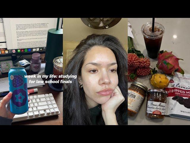 week in my life | studying for law school finals