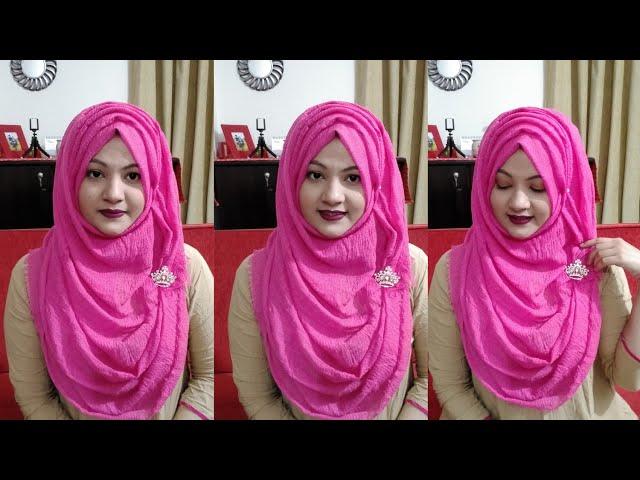 Everyday Hijab Tutorial for School /College /University (2021)||Full Coverage ||Tahmina Shova