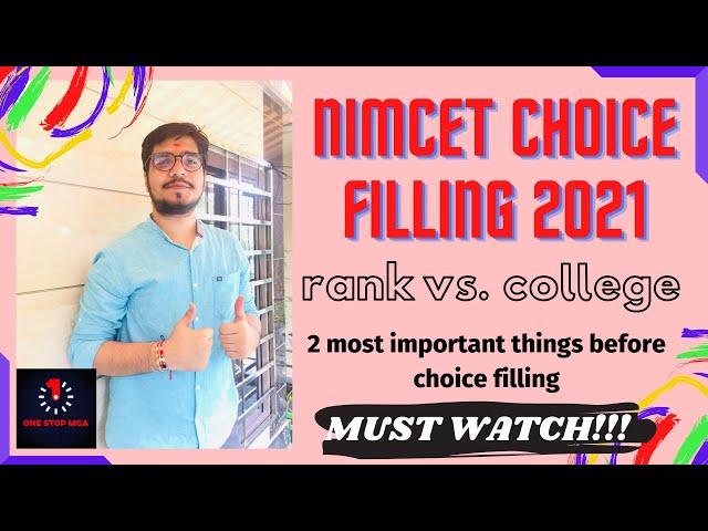 #mca #nimcet NIMCET 2021 CHOICE FILLING | SEAT MATRIX | NIMCET COLLEGE RANKING | Must watch !!!