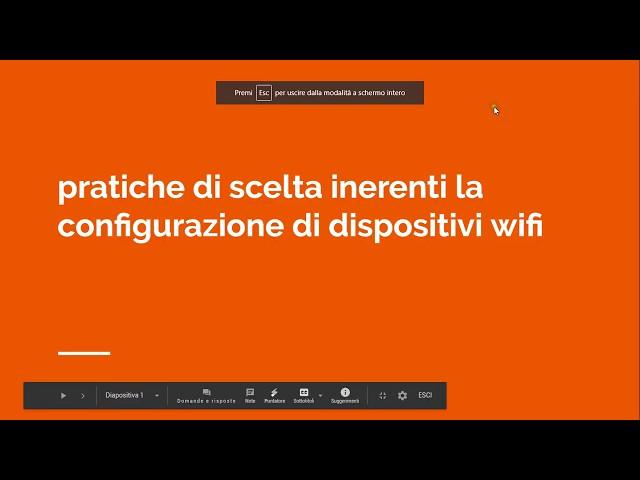 Corso di sistemi e reti e tecniche di cablaggio: caratteristiche di scelta dell'AP