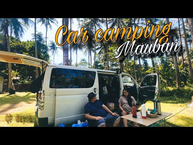 CAMPING AT MAUBAN, OVERLANDING Quezon province / Car camping Vanlife Sampitan beach resort