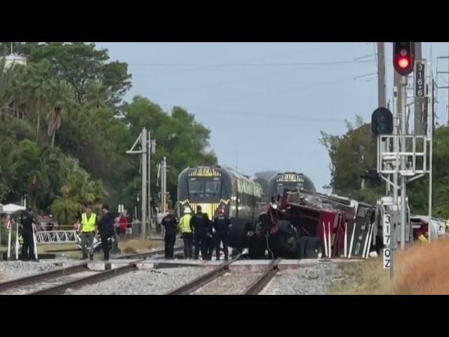 15 injured after Brightline train collides with Delray Beach fire engine