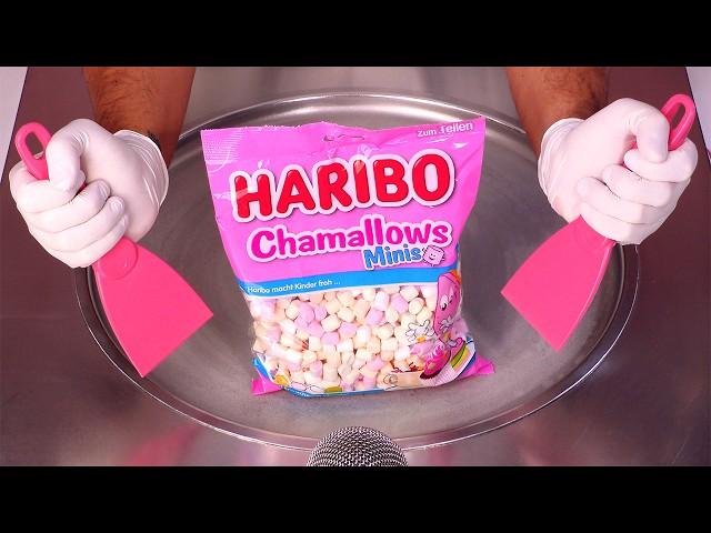 I Turn 1000 Marshmallows Into Rainbow Ice Cream Rolls! (-30°C) | ASMR (no talking)