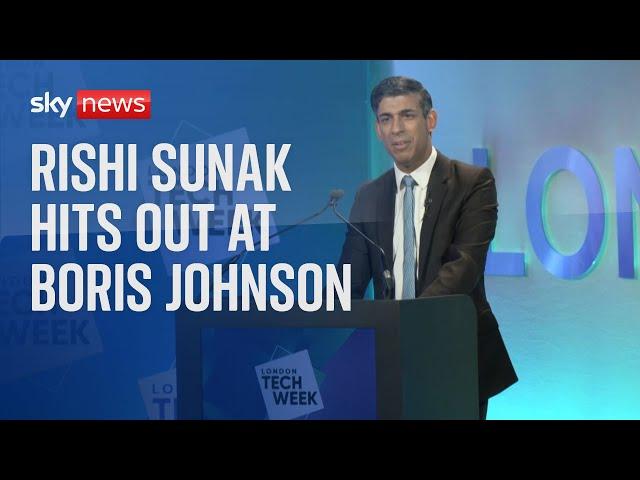 Rishi Sunak: Boris Johnson 'asked me to do something that I wasn't prepared to do'